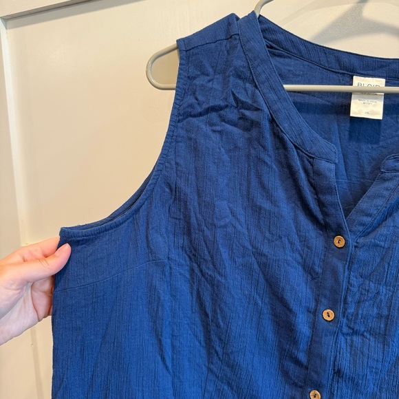 Blair Brand 2X Blue Sleeveless Dress - Picture 3 of 6